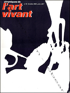 Chroniques de l'ART VIVANT N°14. Paris, Maeght, octobre 1970.