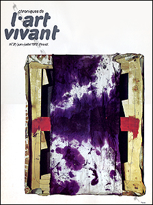 Chroniques de l'ART VIVANT N°31. Paris, Maeght, juin-juillet 1972.