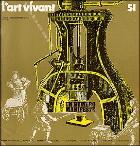 Chroniques de l'ART VIVANT N°51. Paris, Maeght, juillet-aout-septembre 1974.
