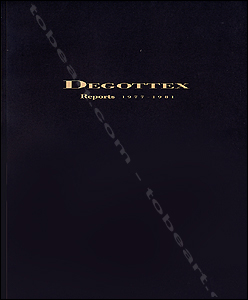 Jean DEGOTTEX - Reports 1977-1981. Paris, Galerie de France, 1990.