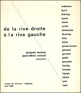 De la rive droite à la rive gauche - Galerie Jacques Massol / Galerie Arnaud, 1962.