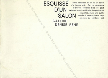 Esquisse d'un salon. Paris, Galerie Denise Ren, 1963..