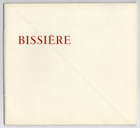 Roger BISSIÈRE. Paris, Galerie Jeanne Bucher, 1956.