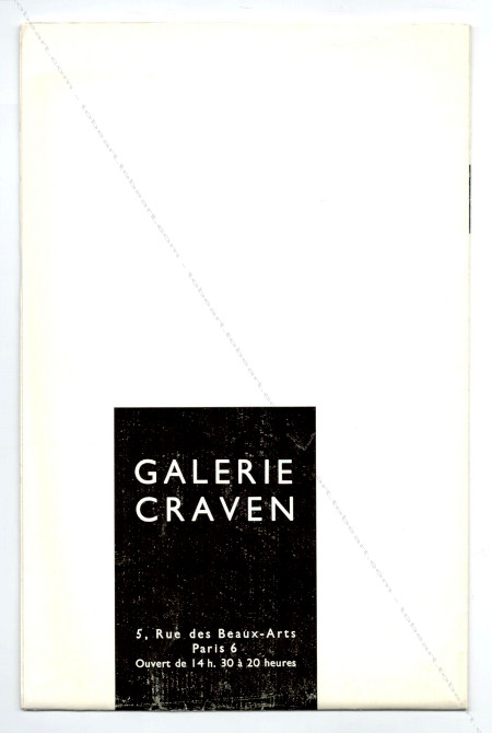 Robert MLLER - Sculptures en fer. Paris, Galerie Craven, (1954).