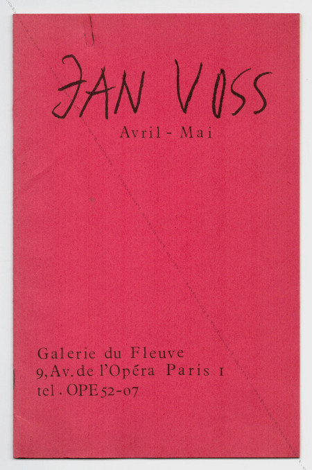 Jan VOSS. Paris, Galerie du Fleuve, (1964).