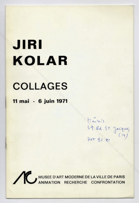 Jir KOLR - Collages. Paris, ARC / Muse d'Art Moderne, 1971.