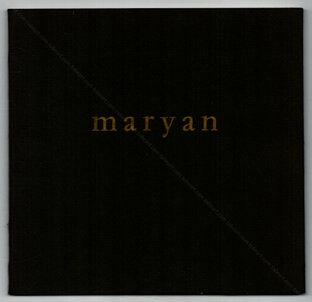 MARYAN. Paris, Galerie de France, 1966.