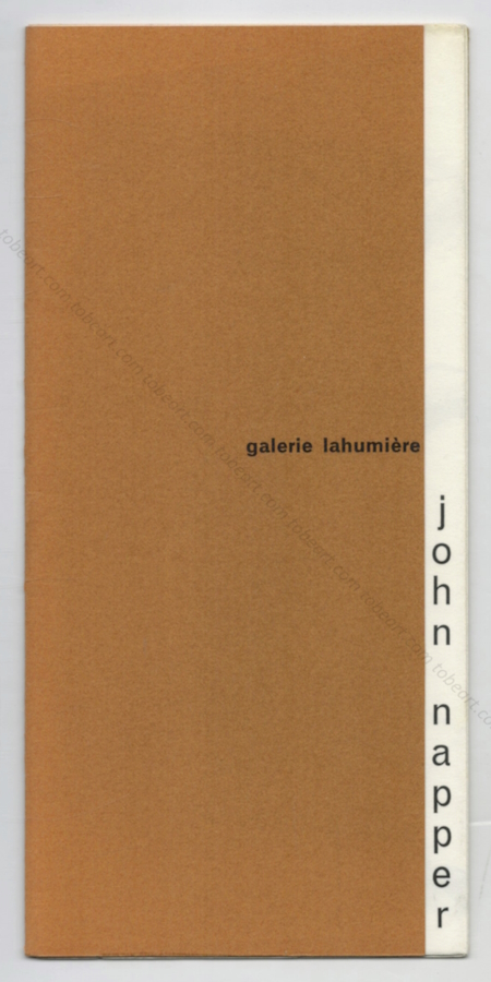 John NAPPER. Paris, Galerie Lahumi�re, 1963.