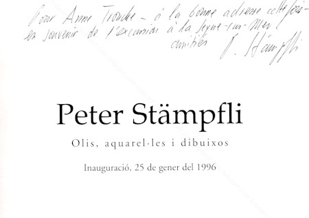 Peter STAMPFLI - Olis, aquarelles i dibuixos. Barcelona, Oda Sala d'Art, 1996.