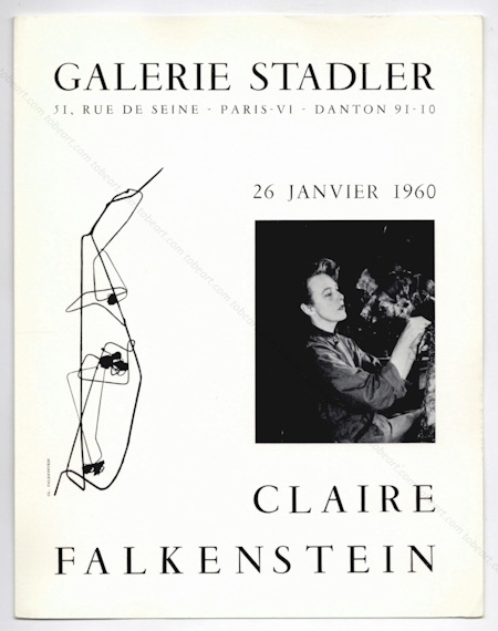 Claire FALKENSTEIN. Paris, Galerie Stadler, 1960.