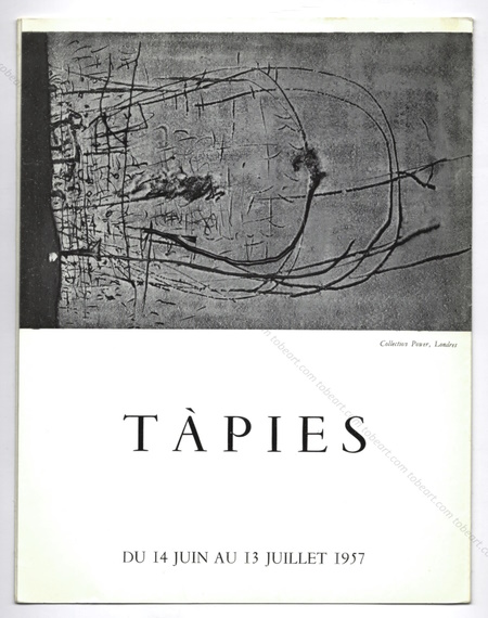 Antoni TAPIES - Paris, Galerie Stadler, 1957.