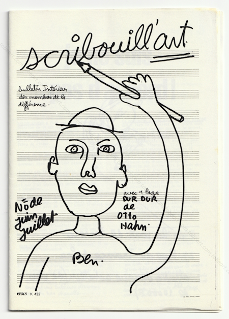 scribouill'art. Bulletin intrieur de la diffrence. BEN (Vautier). Nice, Ben, 1982.