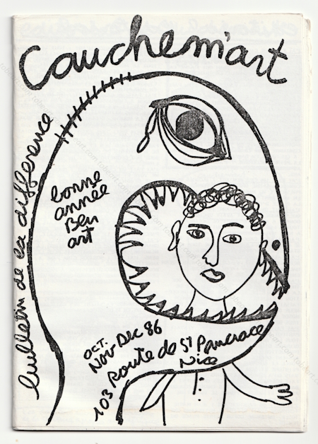 Cauchem'art. Bulletin intrieur de la diffrence. BEN (Vautier). Nice, Ben, 1986.