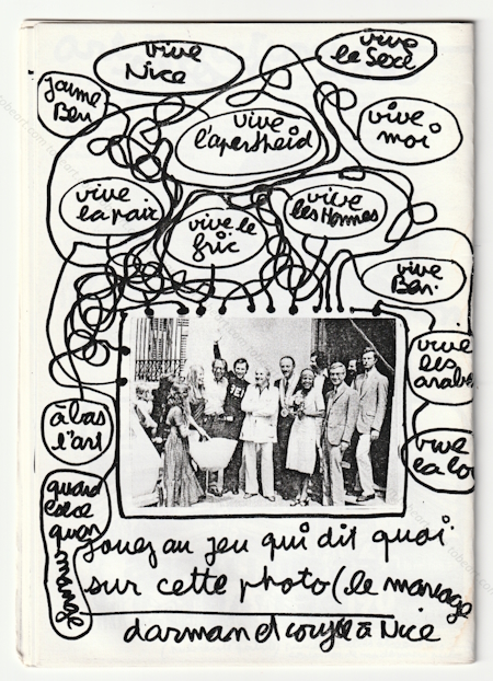 LEOT'ART. Bulletin intrieur de la diffrence. BEN (Vautier). Nice, Ben, 1986.
