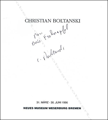 Christian BOLTANSKI - « Inventar ». Neues Museum Weserburg Bremen, 1996.