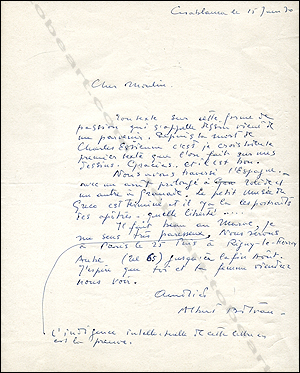 Lettre signée de Albert Bitran