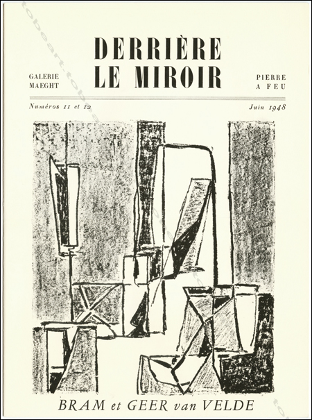 Bram et Geer VAN VELDE. DERRIERE LE MIROIR N°11-12. Paris, Maeght, 1948.