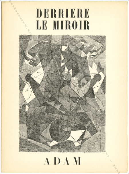 Henri-Georges ADAM - DERRIERE LE MIROIR N°24. Paris, Maeght, 1949.