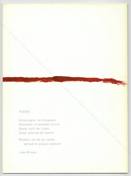 DERRIERE LE MIROIR n180. Antoni TPIES. Paris, Maeght, 1969.
