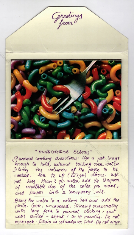 Antonio MIRALDA. Food Coloring Cards. 1972.