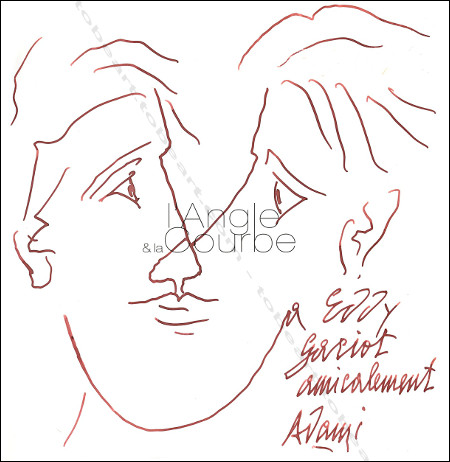 Valerio ADAMI | Dessin dédicace original signé.