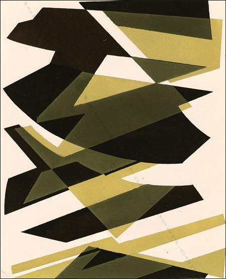 Silvano BOZZOLINI | Composition Abstraite IV | Pochoir | T&eacute;moignages de l'art abstrait, 1952