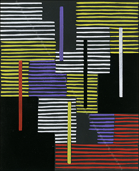 Adolf Richard FLEISCHMANN | Composition Abstraite XII | Pochoir | T&eacute;moignages de l'art abstrait, 1952