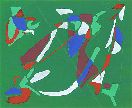 Andr&eacute; LANSKOY | Composition Abstraite XVII | Pochoir | T&eacute;moignages de l'art abstrait, 1952