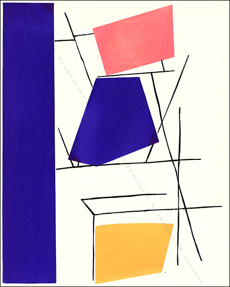 Richard MORTENSEN | Composition Abstraite XXII | Pochoir | T&eacute;moignages de l'art abstrait, 1952