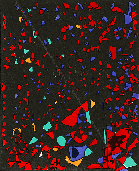 Far-El-Nissa ZEID | Composition Abstraite XXIX | Pochoir | T&eacute;moignages de l'art abstrait, 1952
