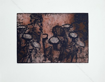 Ida BARBARIGO | Histoire de Ca�n I | Gravure originale, 1968