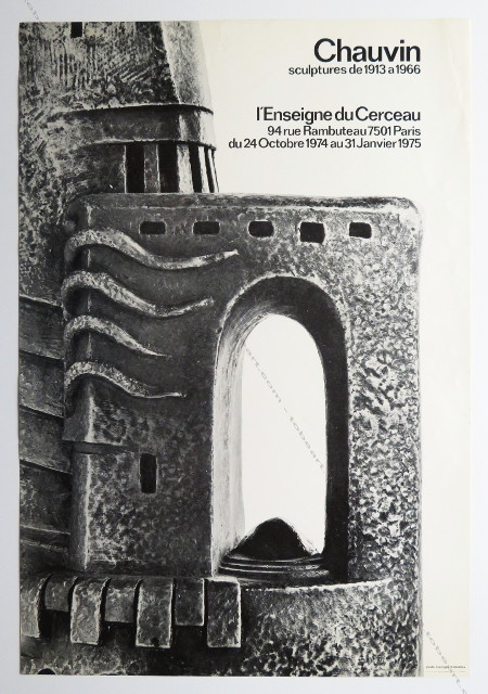 Jean Gabriel CHAUVIN. Affiche originale / Original poster. Paris, L'Enseigne du Cerceau, 1974.