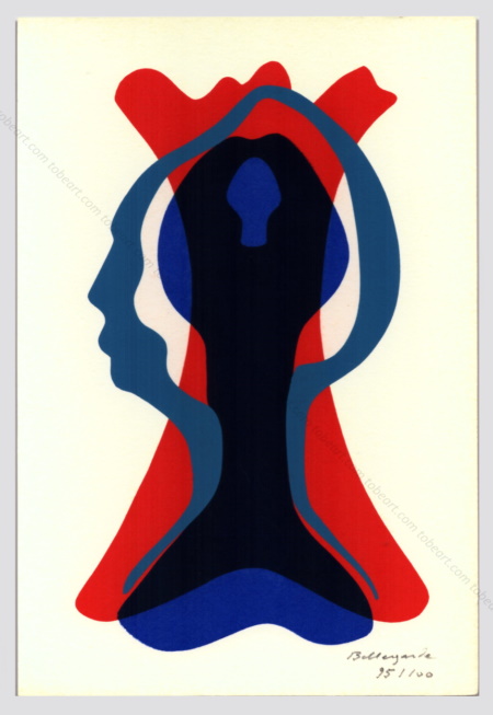 Claude BELLEGARDE | Sans titre | S&eacute;rigraphie originale |Revue EXIT, 1973