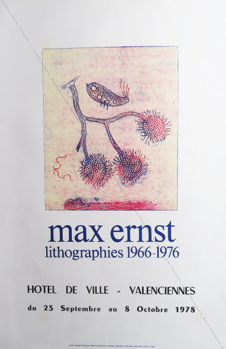 Max ERNST. Affiche originale / Original poster. Paris, Centre Pompidou - MNAM, 1978.