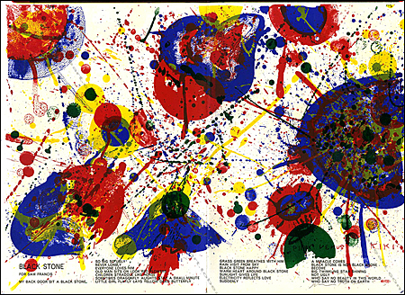 Sam FRANCIS - Lithographie originale / original lithograph - Sans Titre / Untitled 2 (1&cent; life), 1964.