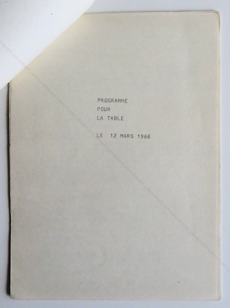 BEN (Vautier). LART CEST LES AUTRES. Nice, Ben, (1966).