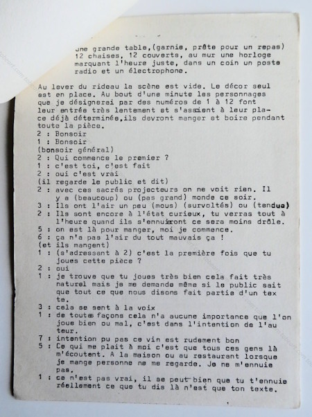 BEN (Vautier). LART CEST LES AUTRES. Nice, Ben, (1966).