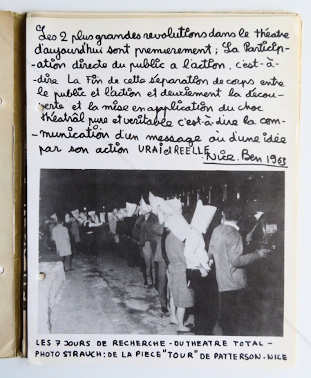 BEN (Vautier). TOUT n�7. Nice, Centre d'Art total (Ben), (1965).