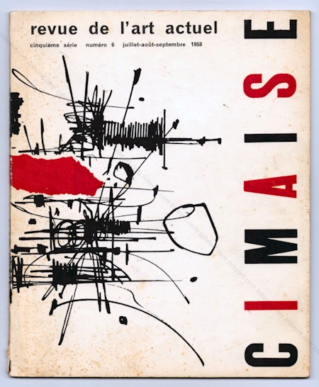 CIMAISE 5me srie n4 - Revue de l'art Actuel. Paris, Cimaise, mars-avril 1958.
