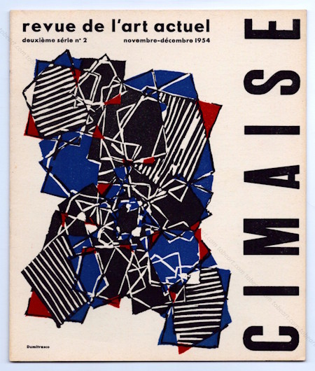 CIMAISE 2me srie n1. Revue de l'art actuel. Paris, Cimaise, septembre-octobre 1954.