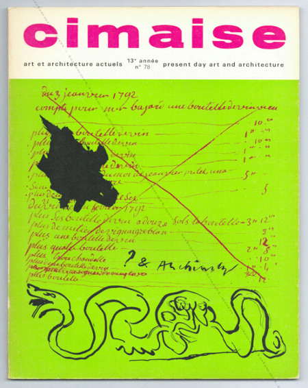 CIMAISE N78 - Art et Architecture Actuels. Paris, Cimaise, 1966.