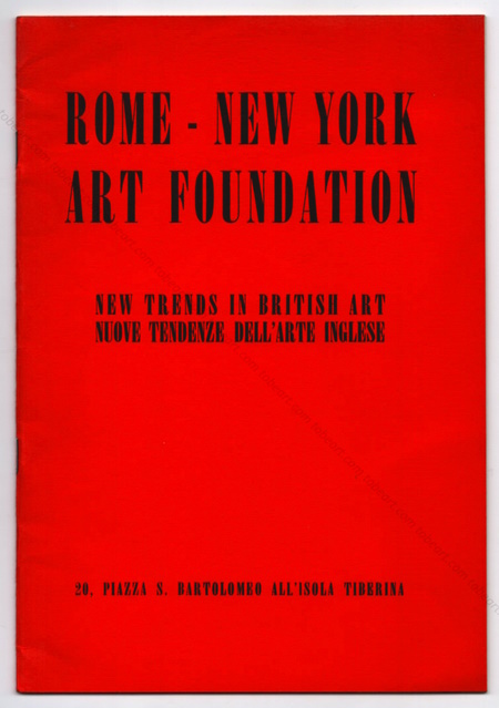 New trends in British Art / Nuove tendenze dell'Arte Inglese. Rome-New York Art Foundation Inc., (1957).