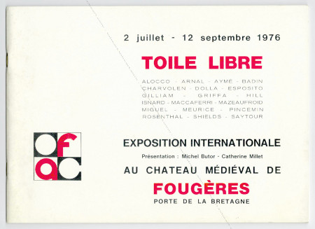 Toile libre. Caen, Office Fougerais d'action culturelle, 1976.