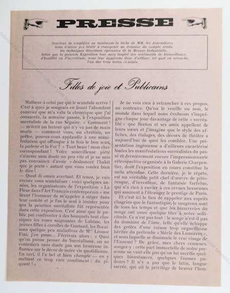 L'cart absolu. Paris, L'il galerie d'art, 1965.