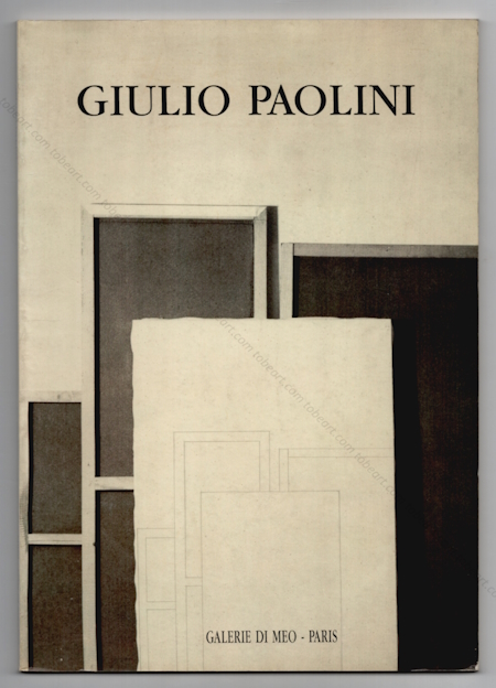 Giulio Paolini - Oeuvres de 1963  1978.Paris, Galerie Di Meo, 1992.