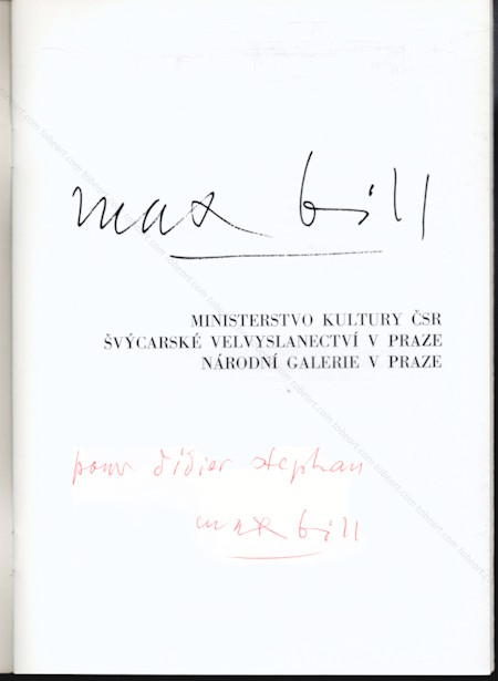 Max BILL. Prague, N�rodn� galerie, 1987.