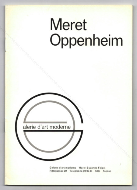 Meret OPPENHEIM - Zeichnungen, Objekte usw. Ble, Galerie d'art moderne Marie-Suzanne Feigel, 1971.