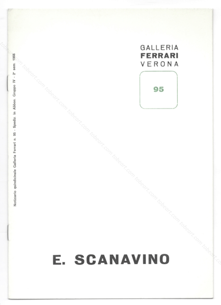 Emilio SCANAVINO - Grafica inedita (1951-1963). Verona, Galleria Ferrari, 1966.