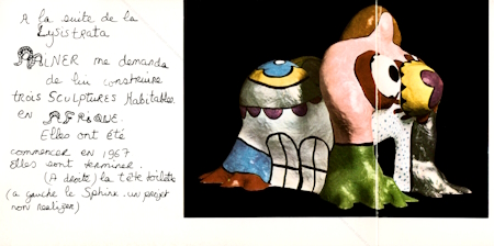 Ralisations & Projets d'Architectures de Niki de SAINT PHALLE. Paris, Galerie Alexandre Iolas, 1974.