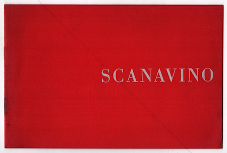 Emilio SCANAVINO - Oeuvres rcentes. Paris, Galerie Internationale d'Art Contemporain, 1962.